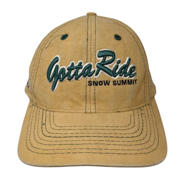 Gotta Ride Snow Summit Snapback Hat Brown One Size Adjustable Embroidered - Picture 1 of 9
